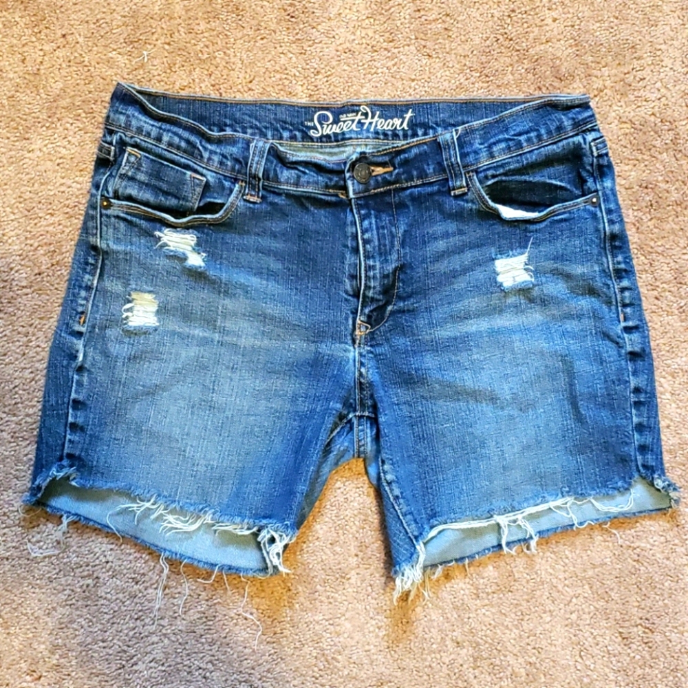 Women's size 10 Distressed Jean Shorts